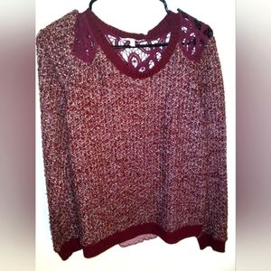 Miss me boho  sweater size large